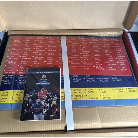 Vintage NFL Official Fantasy Football Draft Kit New Open Box - Picture 5 of 8